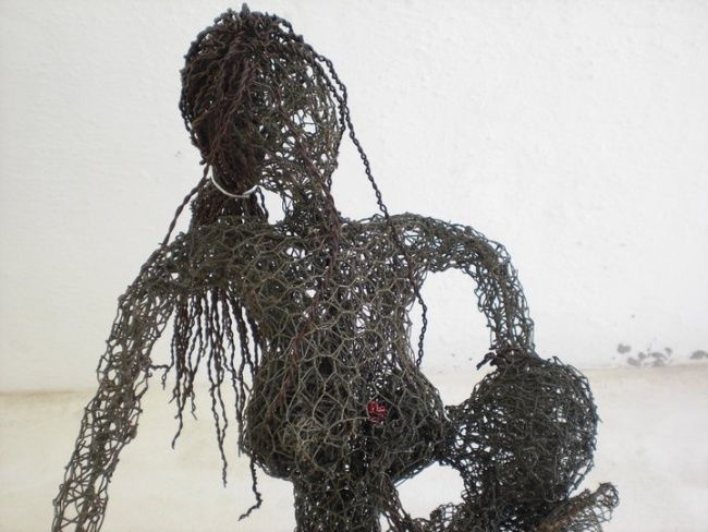 Sculptuur getiteld "Madre" door Bousquet Federico, Origineel Kunstwerk, Metalen