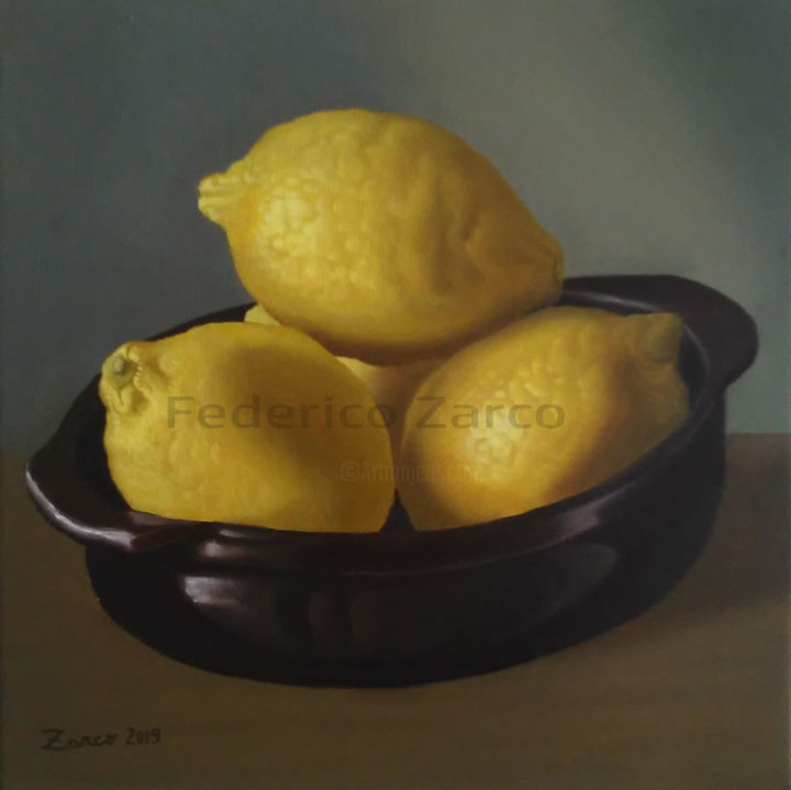 Pintura titulada "Lemons" por Zarco, Obra de arte original, Oleo