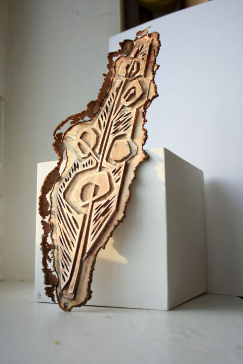 Skulptur mit dem Titel "eternal spring" von Fedoranf, Original-Kunstwerk, Metalle Auf Andere starre Platte montiert