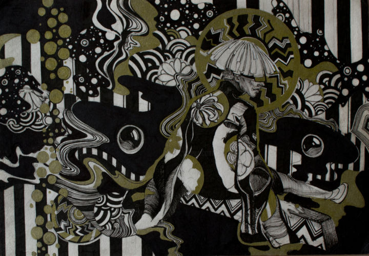 Рисунок под названием "5" - Евгений Федористов, Подлинное произведение искусства, Шариковая ручка