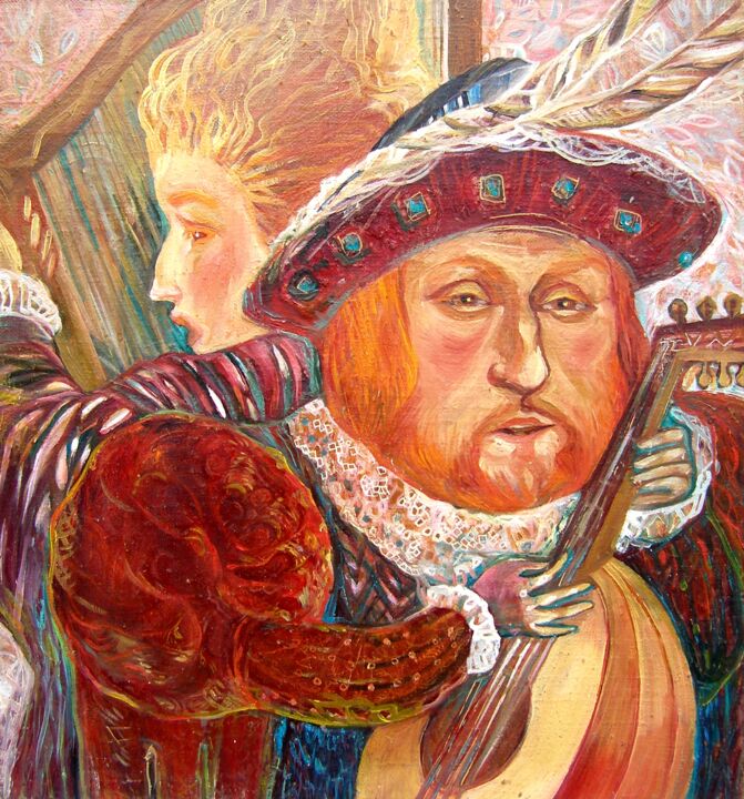 Peinture intitulée "Royal song." par Fedor Zubkov, Œuvre d'art originale, Huile Monté sur Châssis en bois