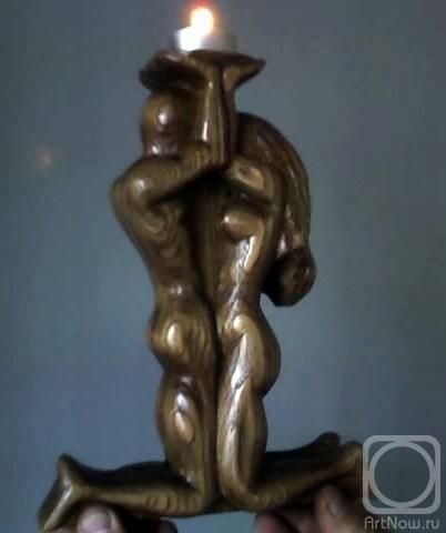 Скульптура под названием "Огонь любви" - Фёдорович, Подлинное произведение искусства