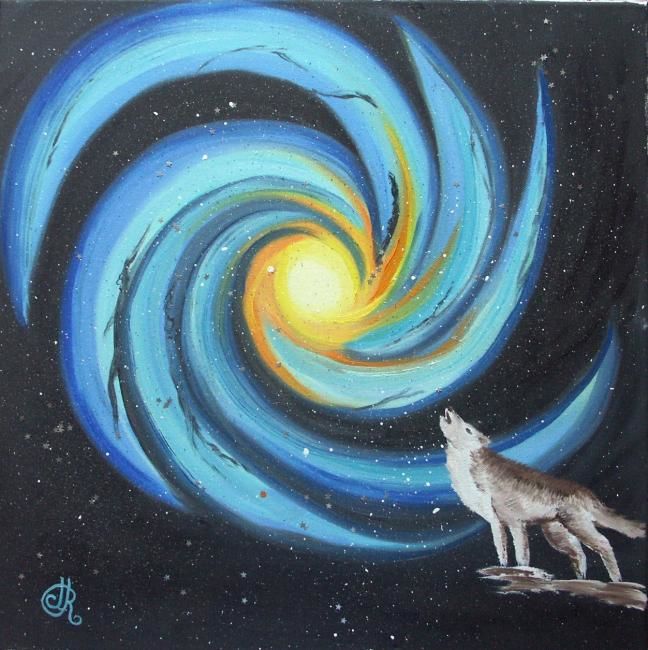 Peinture intitulée "la constellation" par Feenix, Œuvre d'art originale
