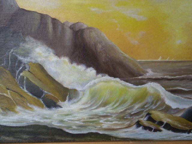Painting titled "Quebra-Mar" by Felippe H. Soares, Original Artwork