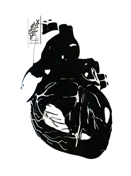 Arte digitale intitolato ""True Heart" - Arti…" da Felix Séa, Opera d'arte originale