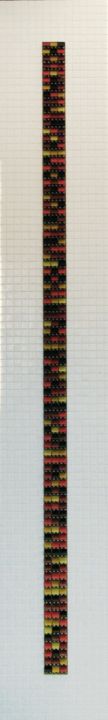 Collages intitulée "Atome" par Félix Gagliardi, Œuvre d'art originale, Verre