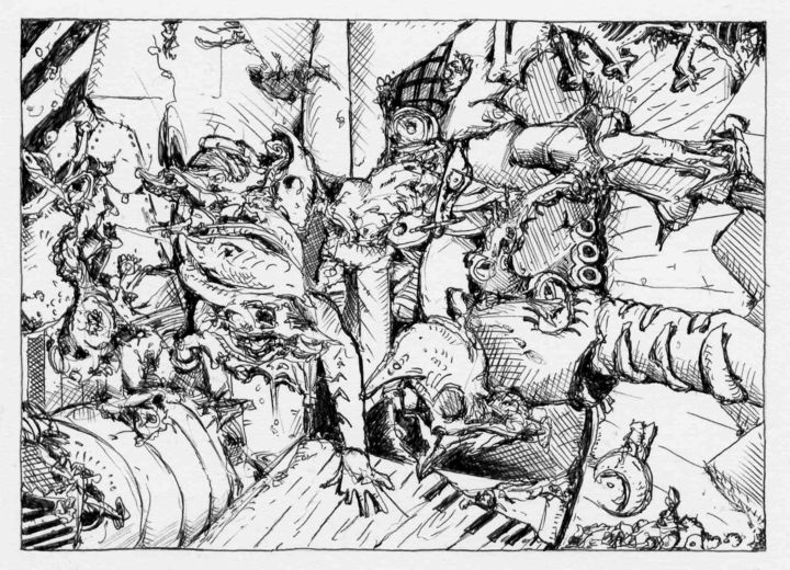 Dibujo titulada "Ce n'était qu'un rê…" por Jean-Bernard Fenouillas, Obra de arte original, Bolígrafo