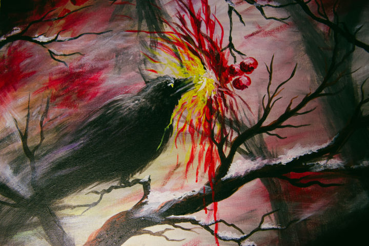 Картина под названием "Взрыв" - Александр Феоктистов, Подлинное произведение искусства, Акрил