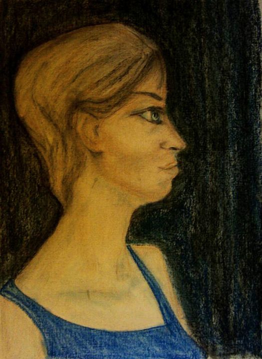 Рисунок под названием "Светлана." - Irina Dubinina, Подлинное произведение искусства, Пастель