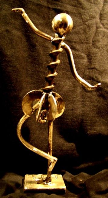 Sculpture titled "Lily" by Thierry Murcia, Original Artwork, Metals