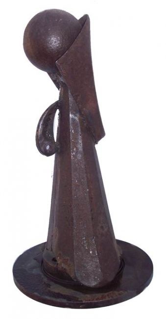 Skulptur mit dem Titel "Fer vent...." von Thierry Murcia, Original-Kunstwerk, Metalle