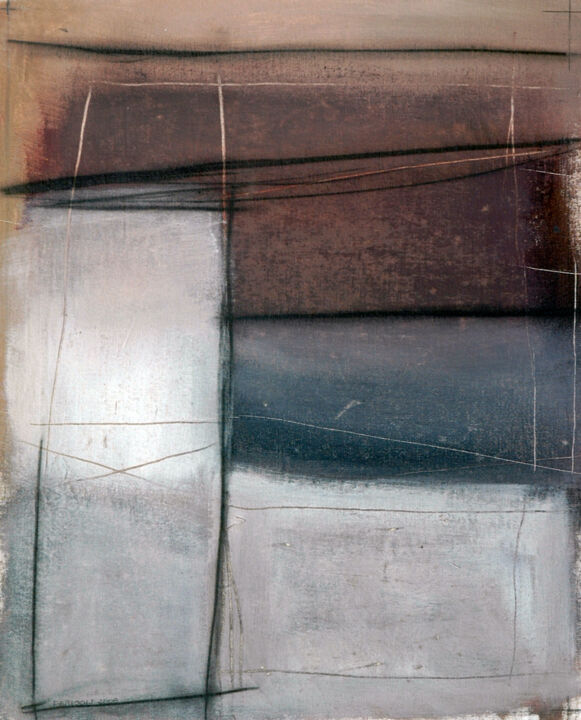 Картина под названием "Abstract 3" - Ferigoli, Подлинное произведение искусства, Акрил Установлен на Деревянная рама для нос…