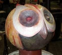 Escultura intitulada "hibou" por Jean Pierre Ferenkak, Obras de arte originais, Cerâmica
