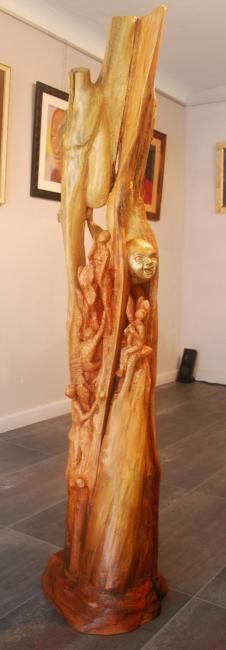 Escultura intitulada "Le fouillon d'or" por Fermilia Zambelli, Obras de arte originais