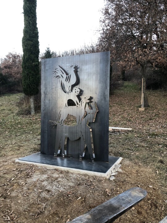 Sculptuur getiteld "les musiciens de br…" door Fernand Greco, Origineel Kunstwerk, Metalen