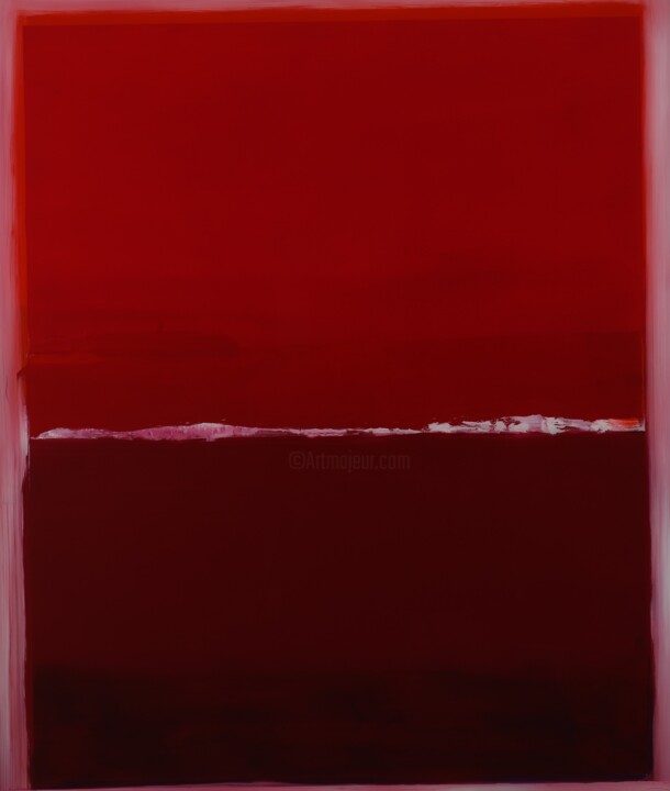 Peinture intitulée "RED" par Fernand Payraud, Œuvre d'art originale, Pigments Monté sur Aluminium