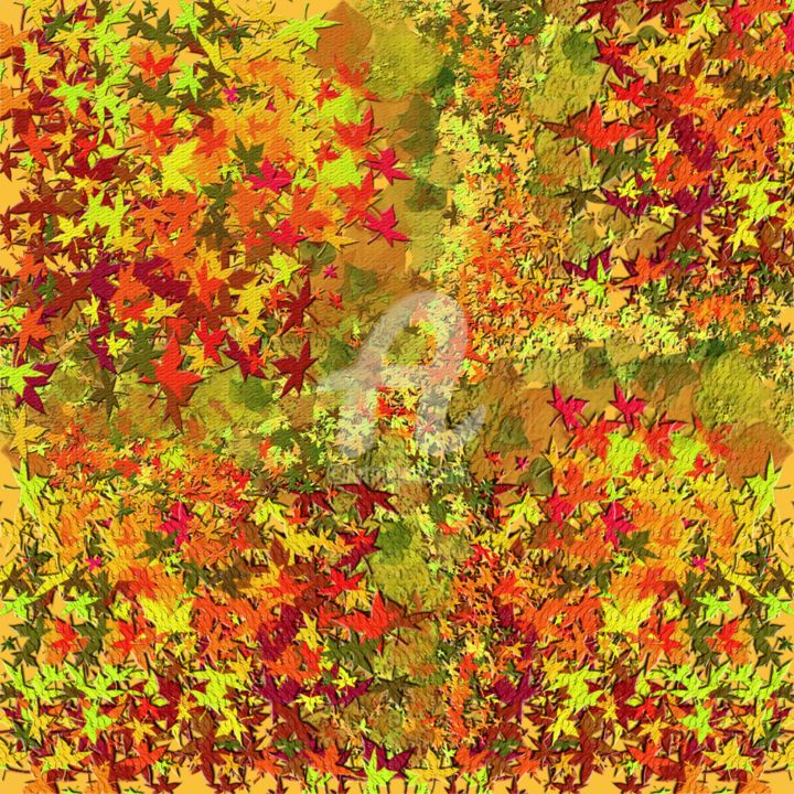 Digital Arts titled "Autunno 2018" by Fernanda Raineri, Original Artwork, 2D Digital Work