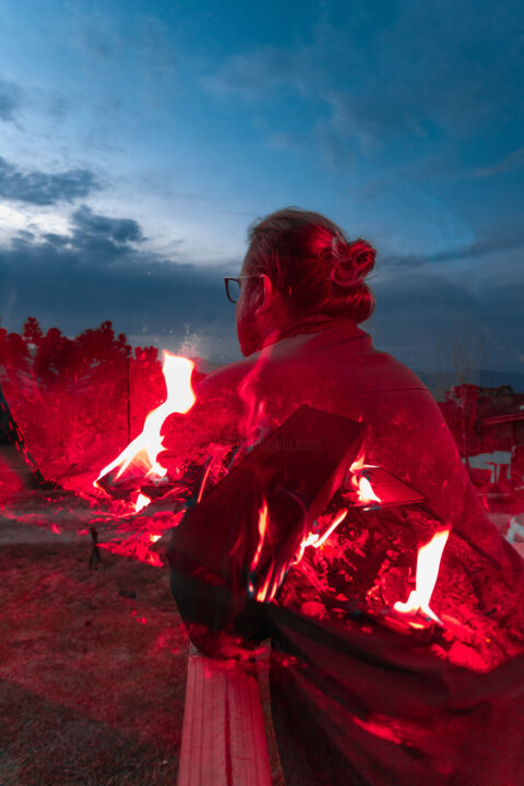 Fotografia intitulada "Fire man" por Fernanda Rodríguez, Obras de arte originais, Fotografia digital