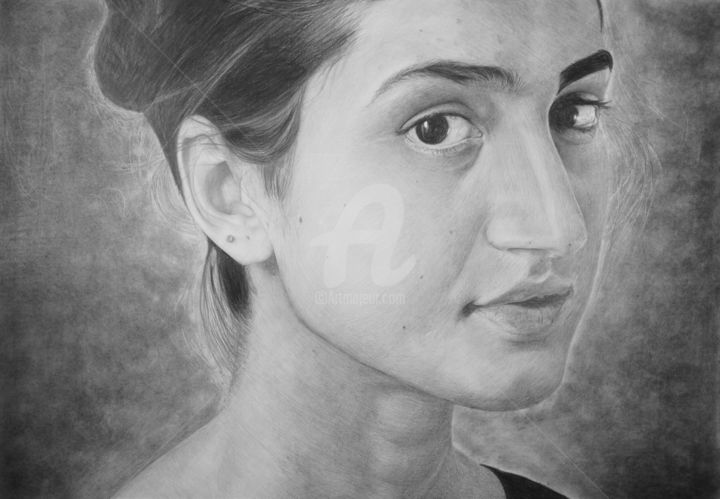 Desenho intitulada "Leyla Yenirce" por Fernando Bueno, Obras de arte originais, Aerógrafo