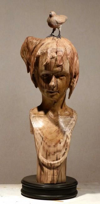 Sculpture titled "Amanecida" by Fernando Rosas, Original Artwork