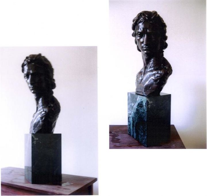 Skulptur mit dem Titel "Sísifo" von Fernando Zanetti, Original-Kunstwerk, Metalle