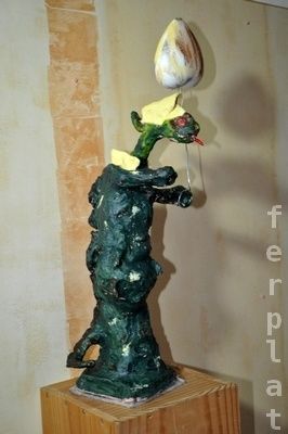 Sculpture intitulée "Autrefois à coleret…" par Ferplat, Œuvre d'art originale