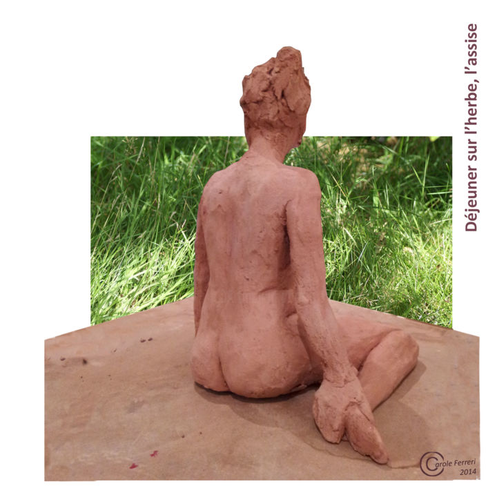 Escultura intitulada "2014-dejeuner-sur-l…" por Carole Ferreri, Obras de arte originais, Cerâmica