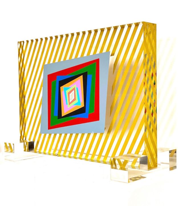 Γλυπτική με τίτλο "Kinetic Transparenc…" από Ferruccio Gard, Αυθεντικά έργα τέχνης, Ακρυλικό