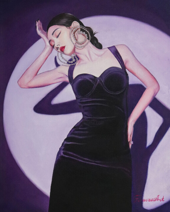 Картина под названием "Venus" - Feruza Turlybek, Подлинное произведение искусства, Масло Установлен на Деревянная рама для н…