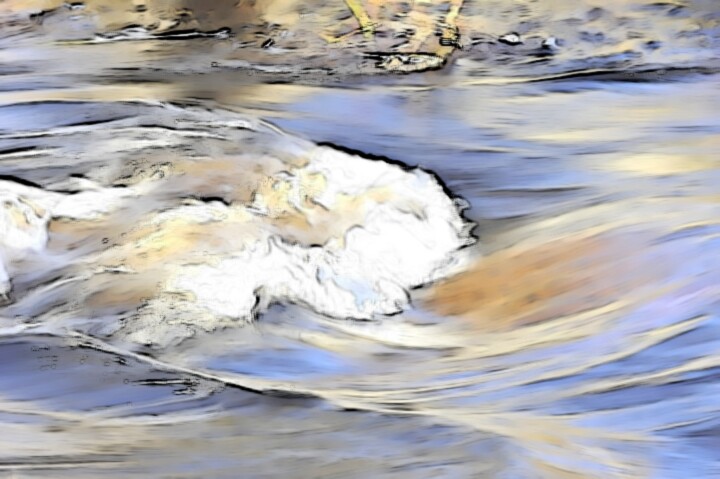 Fotografie getiteld "Rhythms of Rapids:…" door Fetux_lines, Origineel Kunstwerk, Light Painting