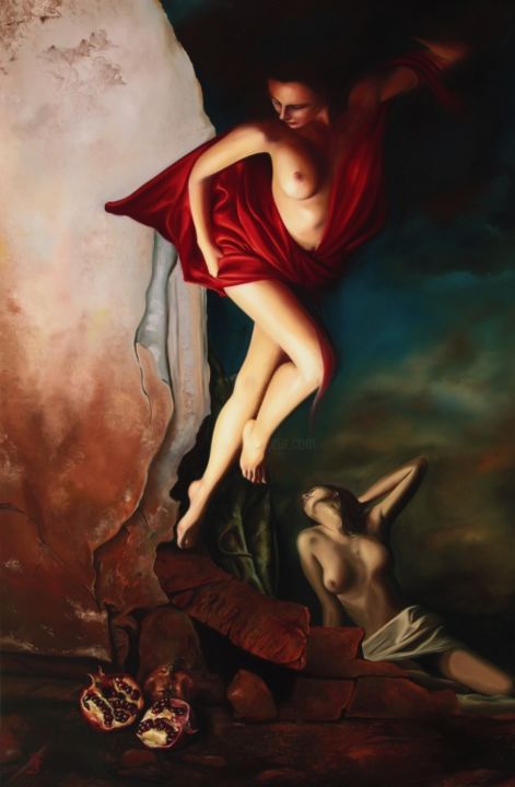"03-persephone-ve-de…" başlıklı Tablo Hüseyin Feyzullah tarafından, Orijinal sanat,
