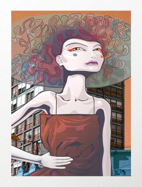 Arte digital titulada "e-lectra" por Phrankq, Obra de arte original,