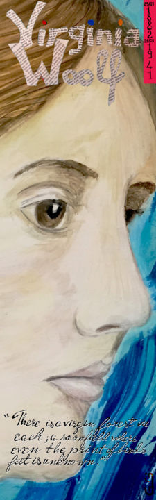 Arts numériques intitulée "Virginia Woolf / en…" par Gilles David, Œuvre d'art originale, Travail numérique 2D