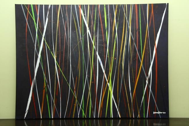 Painting titled "velocity 2" by Hisham Fahro, Original Artwork