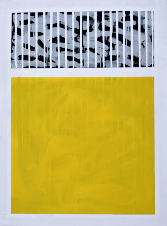 Painting titled "sans titre" by Georges Fho Madison, Original Art, Acrylic Mounted on Stretcher frame