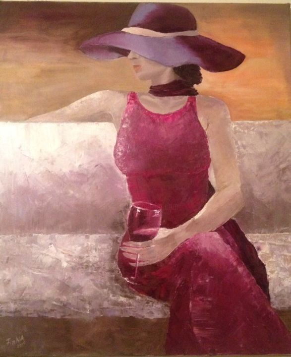 Pittura intitolato "The painting " Girl…" da Nataliia Fialko, Opera d'arte originale, Olio