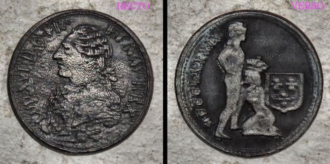 Jeton ROYAL Louis XVI erotique satirique Maison close ? coquin ancien Curiosa Médaille - Artcraft ©2012 by FIDAM -
Jeton ROYAL Louis XVI erotique satirique Maison close ? coquin ancien Curiosa Médaille sexy