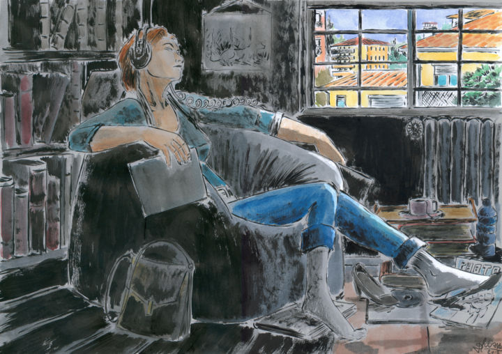 Drawing titled "Détente" by Fidel Durana, Original Artwork, Digital Photography