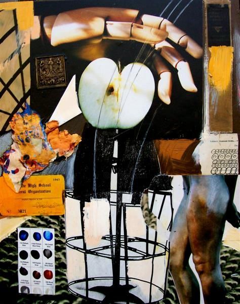 Collages intitulée "The Studio" par Florin Firimita, Œuvre d'art originale