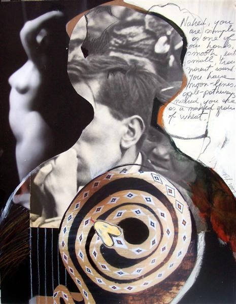 Collages titled "Neruda's Dream" by Florin Firimita, Original Art,