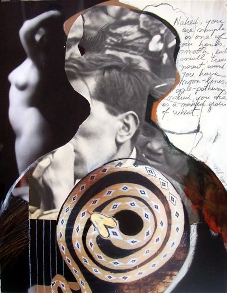 Collages getiteld "Neruda's Dream" door Florin Firimita, Origineel Kunstwerk