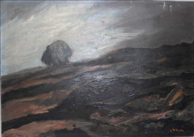 Painting titled ""Landscape"" by Filcer, Original Artwork