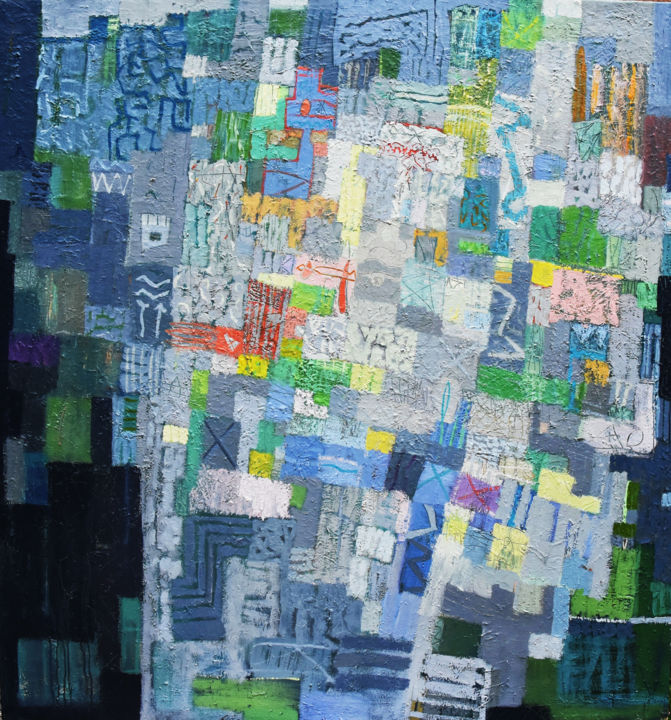 Painting titled ",, Light on the mar…" by Adad, Original Art, Oil