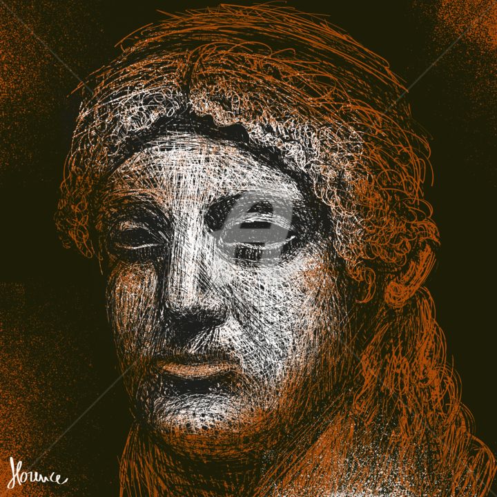 Artes digitais intitulada "Kore" por Filipe Florence, Obras de arte originais, Pintura digital