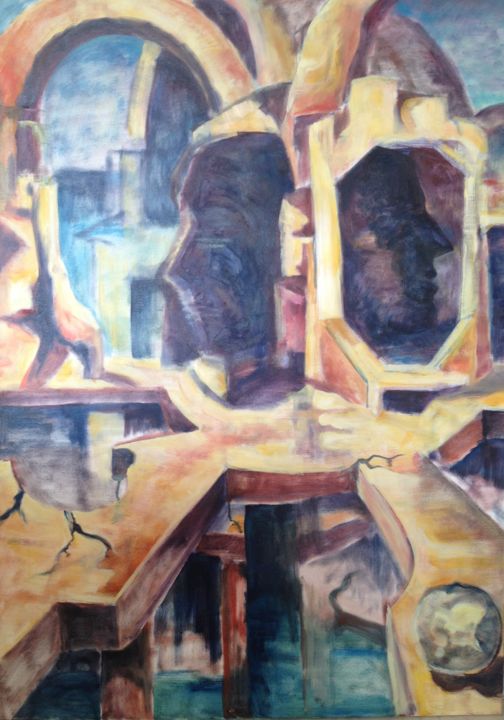 Peinture intitulée "Ombre" par Filipe Costa, Œuvre d'art originale, Huile