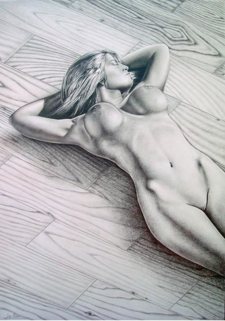 Drawing titled "Nude female reclini…" by Filipe Paiva, Original Artwork, Other