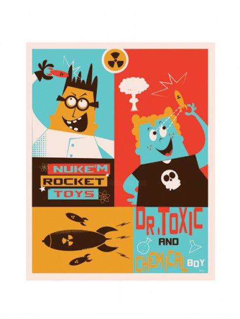 Arte digital titulada "Dr.TOXIC AND CHEMIC…" por Filip Lasseel, Obra de arte original