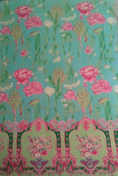 Art textile intitulée "Rosadinho" par Marta Afonso, Œuvre d'art originale, Encre