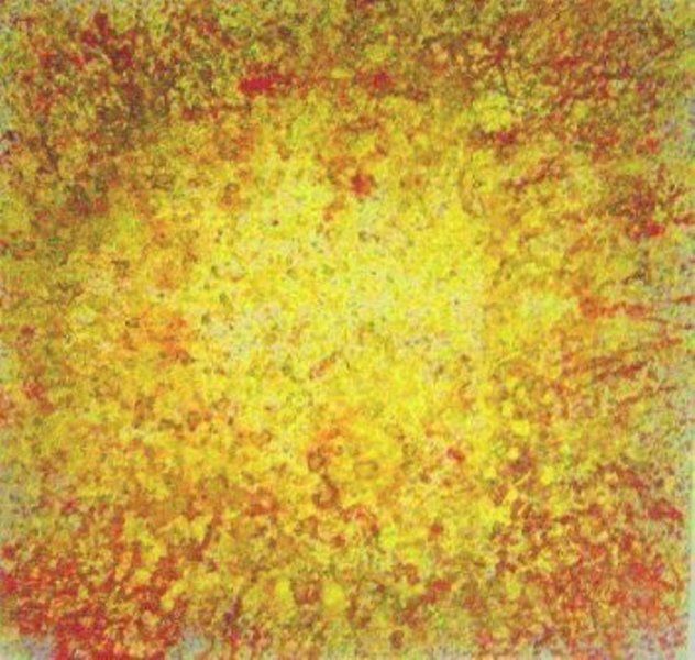 Pintura titulada "Cosmic ovulation" por Fin, Obra de arte original, Acrílico