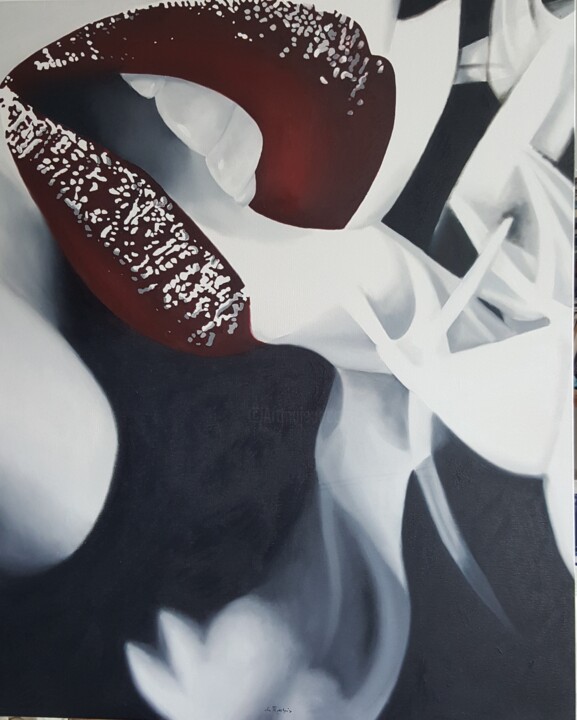 Schilderij getiteld "A KISS FOREVER 2" door Luigi Maria De Rubeis, Origineel Kunstwerk, Olie